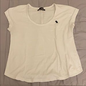 Abercrombie cap sleeve scoop neck tee size L